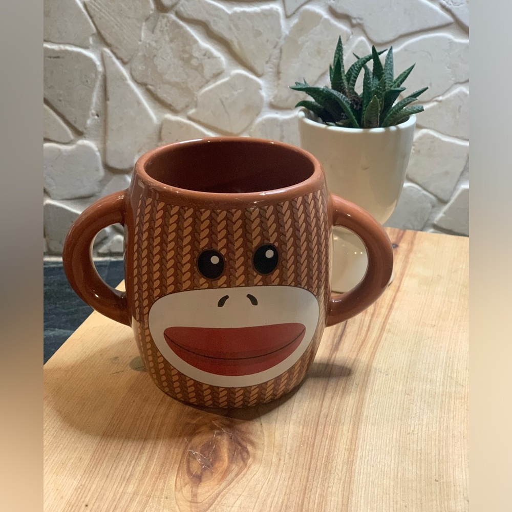 GALERIE | Sock Monkey Mug | Two Handles